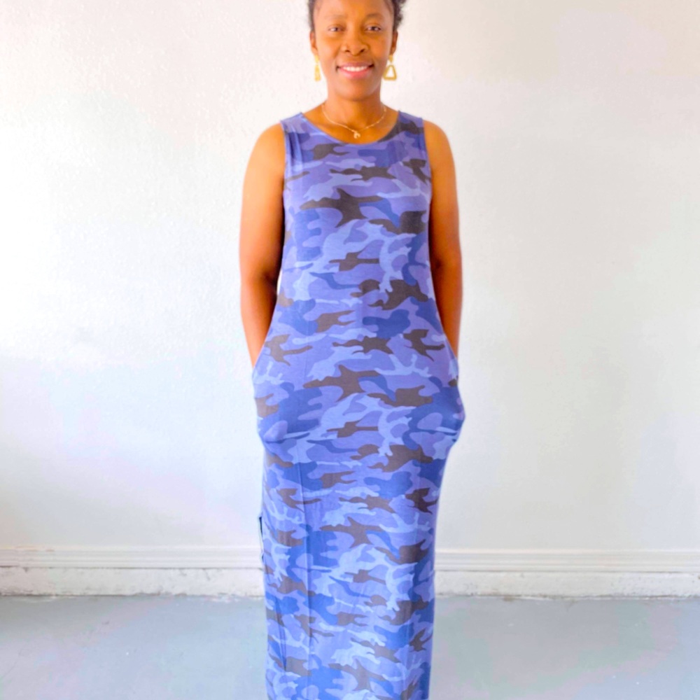 SATURDAY MORNING NAVY CAMOUFLAGE PRINT